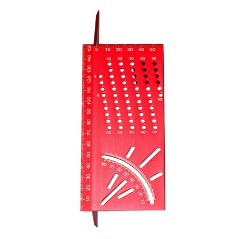 Угольник WOODWORK MGR-215 с транспортиром 215 мм