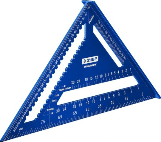 Угольник ЗУБР Кровельщик универсальный, 300 мм, 5-в-1 [34391-30]