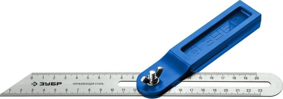 Угольник ЗУБР ПРОФЕССИОНАЛ 250 мм малка-угломер, полотно с гравированной шкал