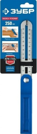 Угольник ЗУБР ПРОФЕССИОНАЛ 250 мм малка-угломер, полотно с гравированной шкал