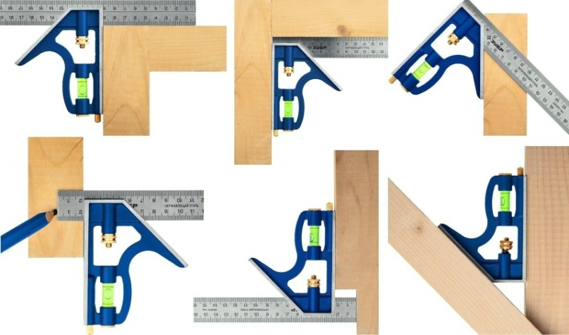 Угольник ЗУБР ПРОФЕССИОНАЛ 300 мм комбинированный многофункциональный серия [3436_z02]