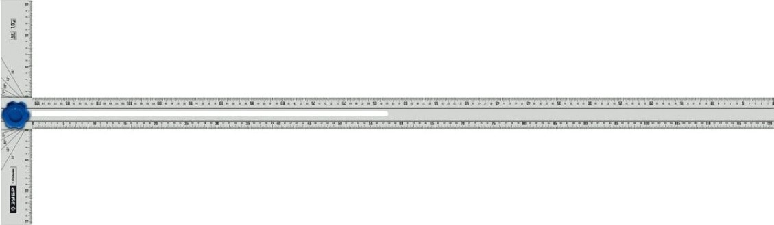 Угольник ЗУБР ПРОФЕССИОНАЛ алюминиевый с подвижной направляющей [34389]