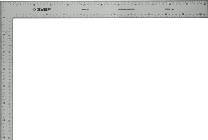 Угольник ЗУБР PROFI "эксперт плотницкий цельнометаллический,600х400 мм [3434-61]