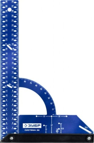 Угольник ЗУБР Система-32 разметочный мебельный [34398-30]