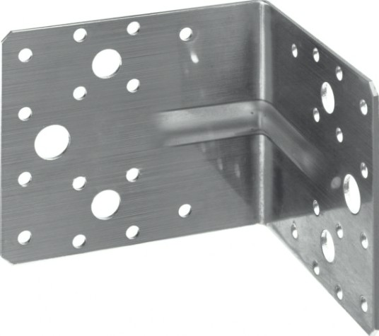 Уголок крепежный усиленный ЗУБР УНКУ-2.0 нержавеющий 55х70х70х2мм [310516-55]