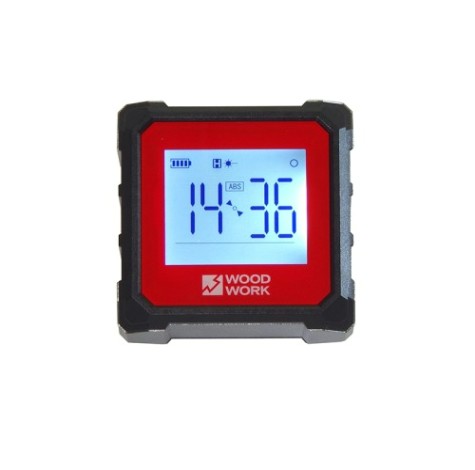 Уклономер WOODWORK DA-02 цифровой магнитный с лазерной линейкой Уклономер WOODWORK DA-02 цифровой магнитный с лазерной линейкой