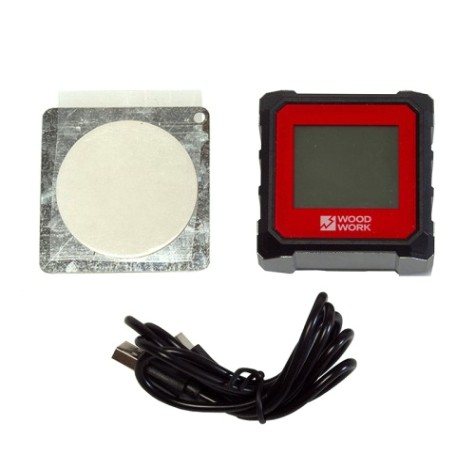 Уклономер WOODWORK DA-02 цифровой магнитный с лазерной линейкой Уклономер WOODWORK DA-02 цифровой магнитный с лазерной линейкой