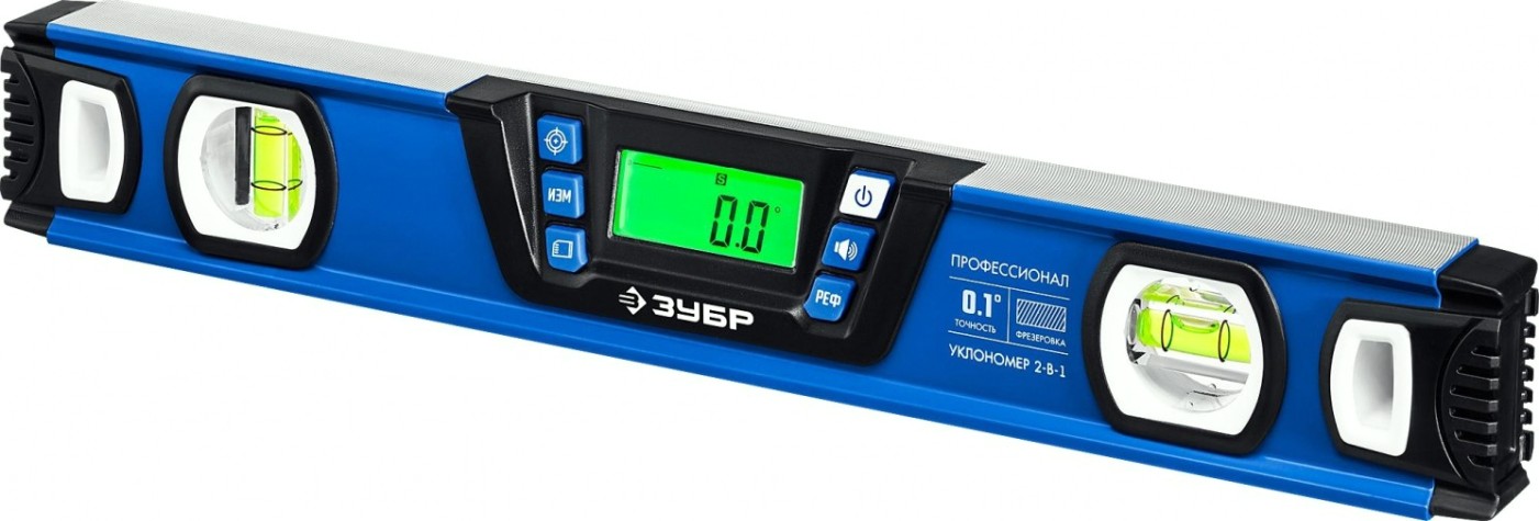 Уклономер ЗУБР Горизонт Профессионал 400 мм, подсветка экрана [34286]