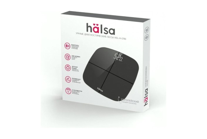 Умные весы HALSA HSL-H-211B черные Умные весы HALSA HSL-H-211B черные