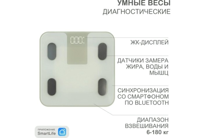 Умные весы HALSA HSL-H-212W диагностические