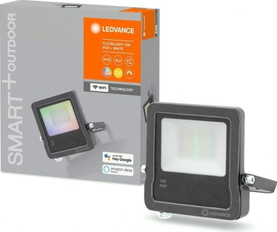 Умный прожектор Ledvance SMART wifi flood 10w rgbw dg [4058075474604]