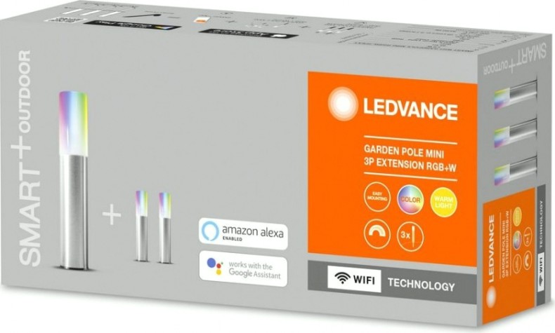 Умный светильник Ledvance SMART для подсветки газона wifi gardpole mini rgbw 3 [4058075478237]