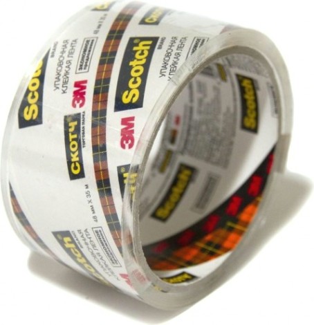 Упаковочная лента 3M Scotch Эконом N2J клейкая, кристально-прозрачная 48 мм х 35 м [7000039509]