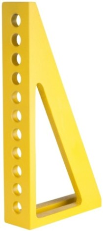 Упорный и крепежный угольник Старк-Профи L300 с 11 отверстиями левый d16, 300х150х14 мм