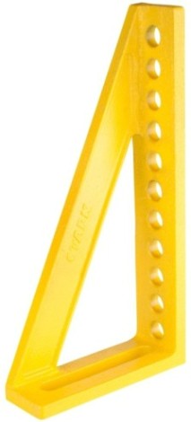 Упорный и крепежный угольник Старк-Профи L300 с 11 отверстиями правый d16, 300х150х14 мм