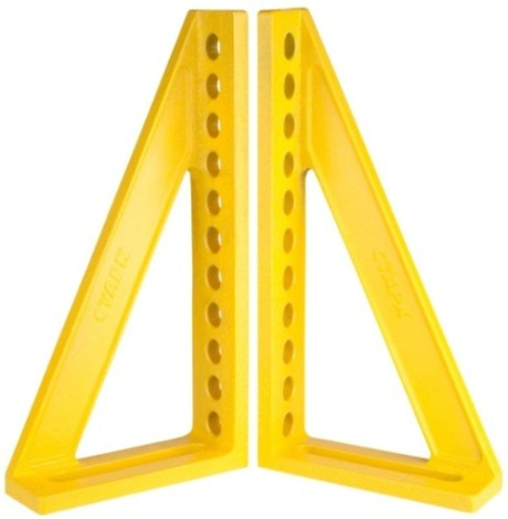 Упорный и крепежный угольник Старк-Профи L300 с 11 отверстиями правый d16, 300х150х14 мм