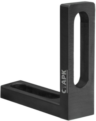 Упорный и крепежный угольник Старк-Профи L90 d16, 90х90х14 мм