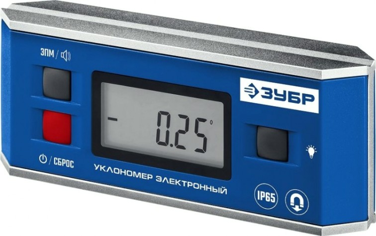 Уровень электронный ЗУБР ПРОФЕССИОНАЛ магнитный, подсветка, автоповорот [34745_z01]