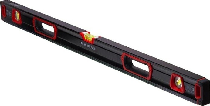 Уровень строительный ADA TITAN 100 PLUS магнитный (противоударный) [А00512]