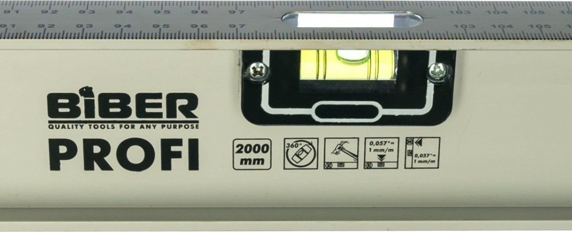 Уровень строительный Biber 40304 Профи двутавровый, ударопрочный 1000мм [тов-084725]