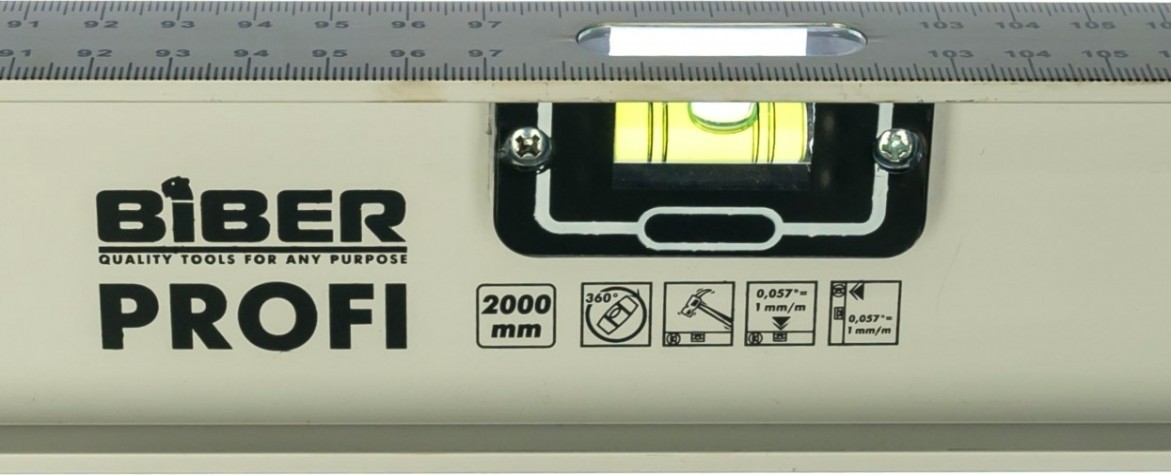 Уровень строительный Biber 40306 Профи двутавровый ударопрочный 1500мм [тов-084727]