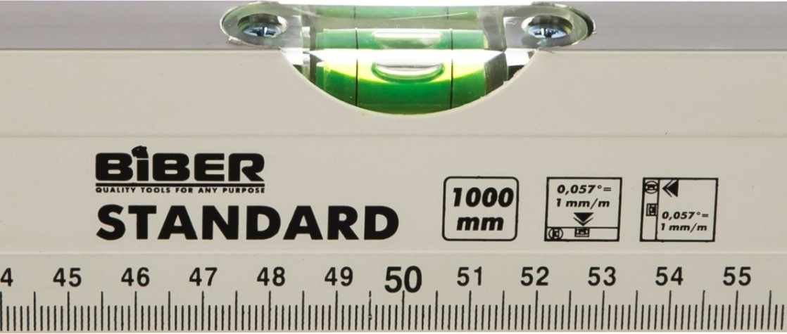 Уровень строительный Biber 40327 Стандарт 2000мм [тов-084707]