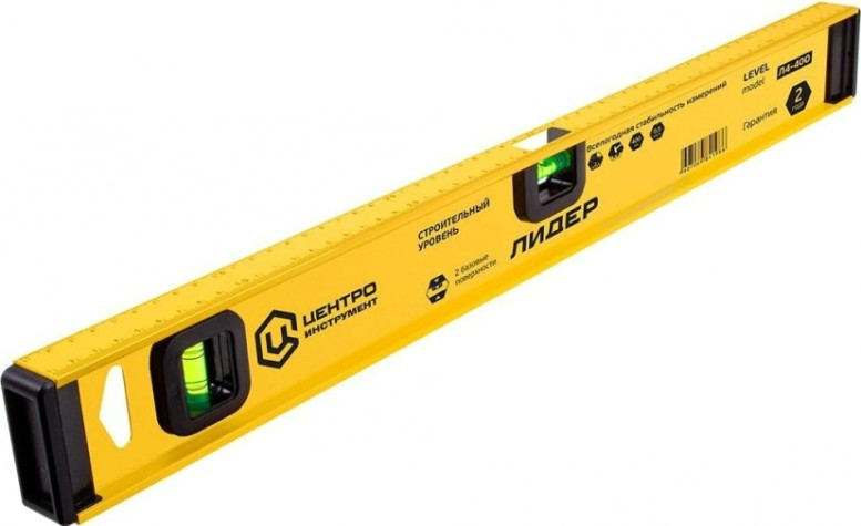 Уровень строительный ЦЕНТРОИНСТРУМЕНТ "ЛИДЕР" 1200 мм Л4-1200 [Л4-1200]