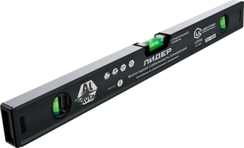 Уровень строительный ЦЕНТРОИНСТРУМЕНТ "ЛИДЕР" 1500 мм Л14-1500 [Л14-1500]