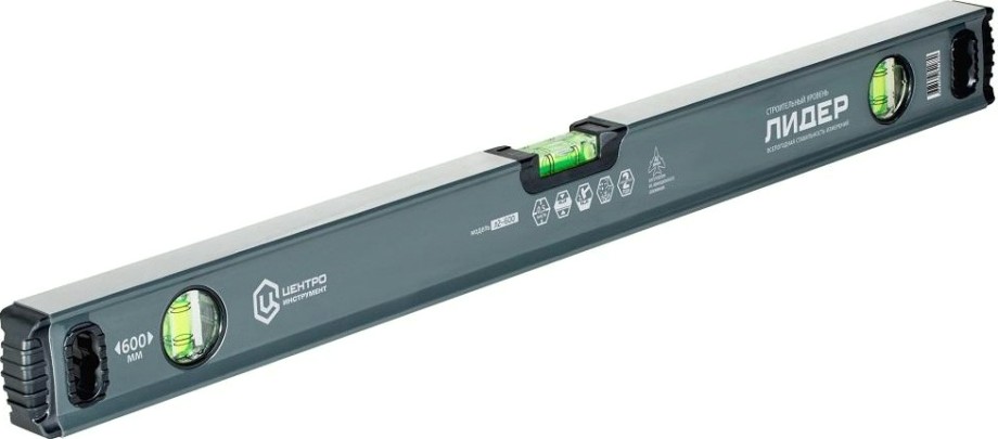 Уровень строительный ЦЕНТРОИНСТРУМЕНТ "ЛИДЕР-АВИА" 400 мм Л2-400 [Л2-400]