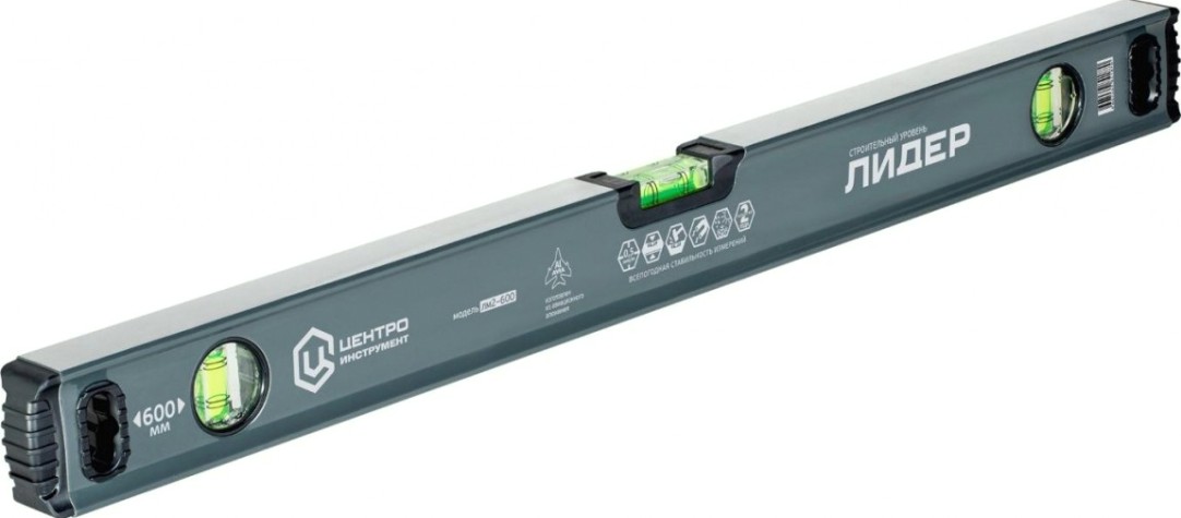 Уровень строительный ЦЕНТРОИНСТРУМЕНТ "ЛИДЕР-АВИА" 400 мм ЛМ2-400 [ЛМ2-400 мм]