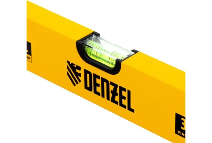 Уровень строительный DENZEL 1500 мм, фрезерованный, 3 глазка, алюминиевый [33685]