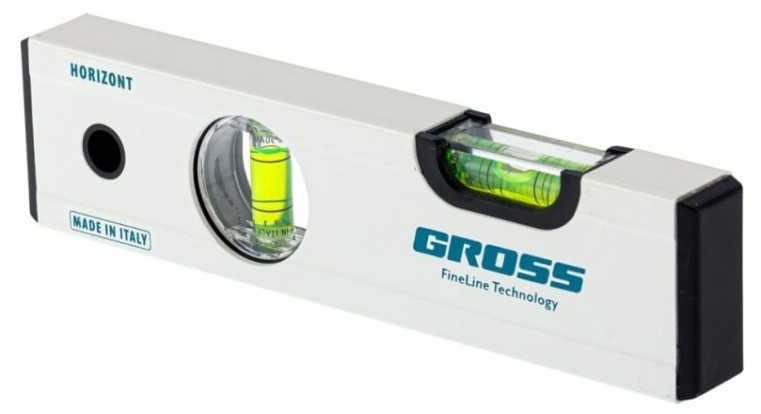 Уровень строительный GROSS 33669 алюминиевый, 200 мм, фрезерованный Уровень строительный GROSS 33669 алюминиевый, 200 мм, фрезерованный