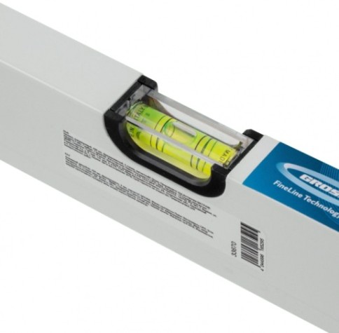 Уровень строительный GROSS 33670 алюминиевый, 400 мм, фрезерованный