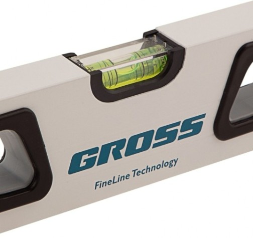 Уровень строительный GROSS 34370 алюминиевый, 600 мм, усиленный