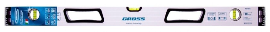 Уровень строительный GROSS 34371 алюминиевый, 800 мм, усиленный Уровень строительный GROSS 34371 алюминиевый, 800 мм, усиленный