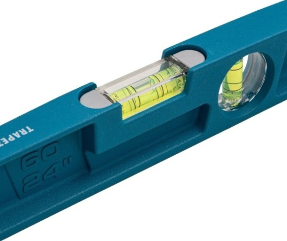 Уровень строительный GROSS 600 мм литой, 2 глазка [34916]