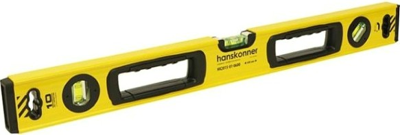 Уровень строительный HANSKONNER HK2015-01-0600 алюм. 600мм, 3 колбы, магнит