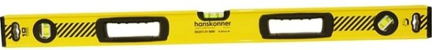 Уровень строительный HANSKONNER HK2015-01-0800 алюм. 800мм, 3 колбы, магнит