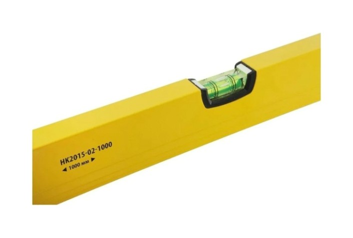 Уровень строительный HANSKONNER HK2015-02-1000 3 колбы, усилен, фрезеров., двойной обзор, 0,5мм/м