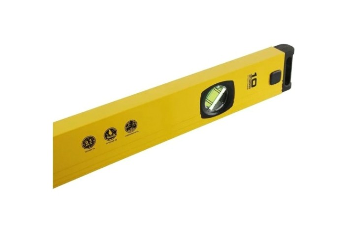 Уровень строительный HANSKONNER HK2015-02-1000 3 колбы, усилен, фрезеров., двойной обзор, 0,5мм/м