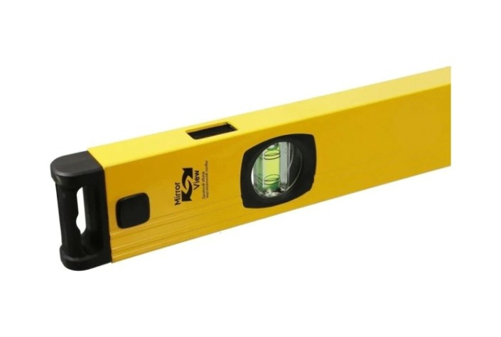 Уровень строительный HANSKONNER HK2015-02-1500 3 колбы, усилен, фрезеров., двойной обзор, 0,5мм/м