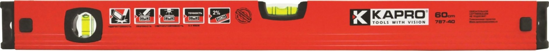 Уровень строительный KAPRO STREND PRO 787-40М 60 см, магнитный [787-40-60M]