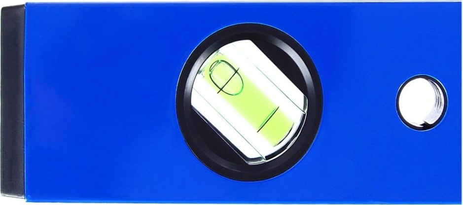 Уровень строительный Кобальт 242-960 комфорт, 400 мм, профиль 20x49 мм, 3 глазка.