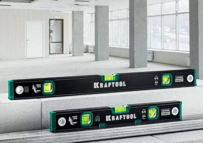 Уровень строительный KRAFTOOL 1200м мм, магнитный с зеркальным глазком [34785-120]