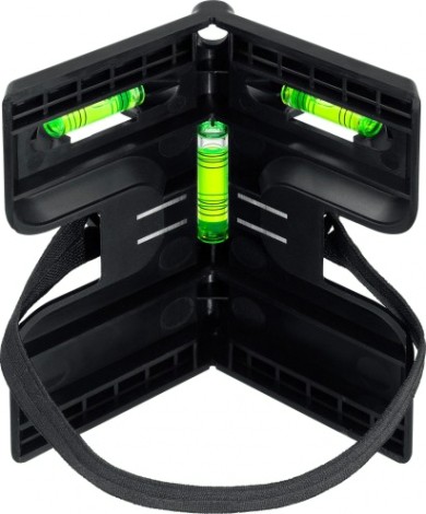 Уровень строительный KRAFTOOL 34788 Post Level магнитный угловой, 3 глазка [34788]