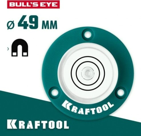 Уровень строительный KRAFTOOL Bull’s Eye поверхностный [34789]
