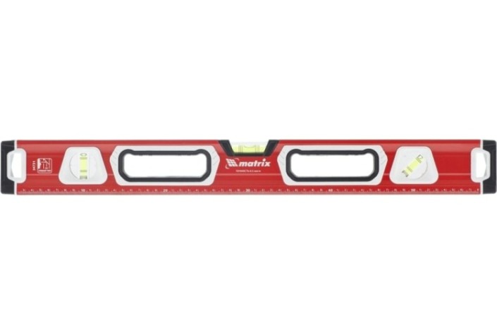 Уровень строительный MATRIX 1000 мм алюминиевый, магнит., фрезеров., 3 глазка [34733]