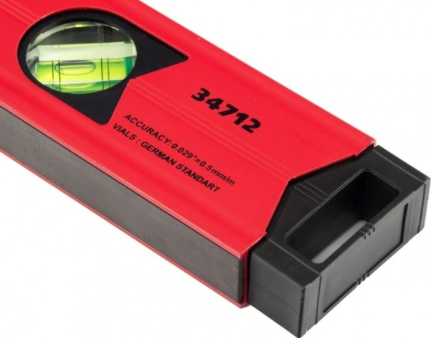 Уровень строительный MATRIX 1200 мм алюминиевый магнитный, фрезерованный, 3 г [34712]