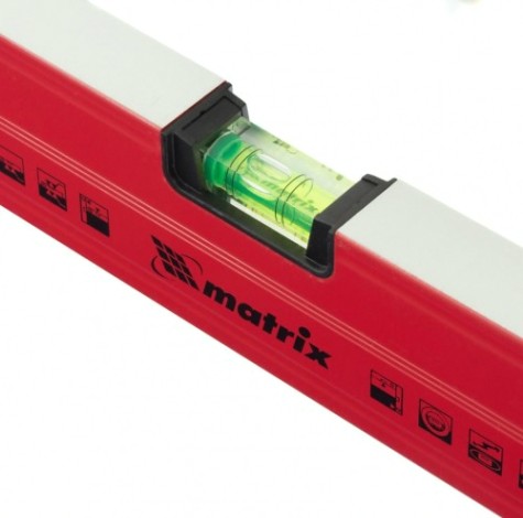 Уровень строительный MATRIX 2000 мм алюминиевый магнитный, фрезерованный, 3 г [34720]