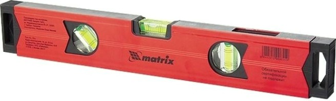 Уровень строительный MATRIX 400 мм алюминиевый магнитный, фрезерованный, 3 гл [34704]
